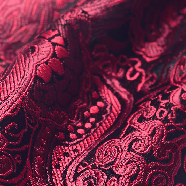 Cravate Ascot pré-nouée à motif cachemire pour homme