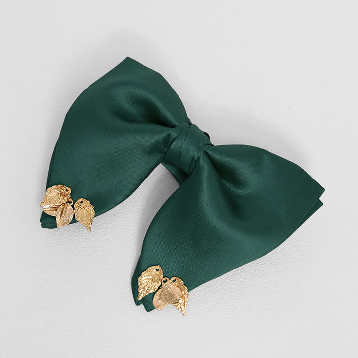 Pochette de costume surdimensionnée à double épaisseur et motif feuilles pour homme