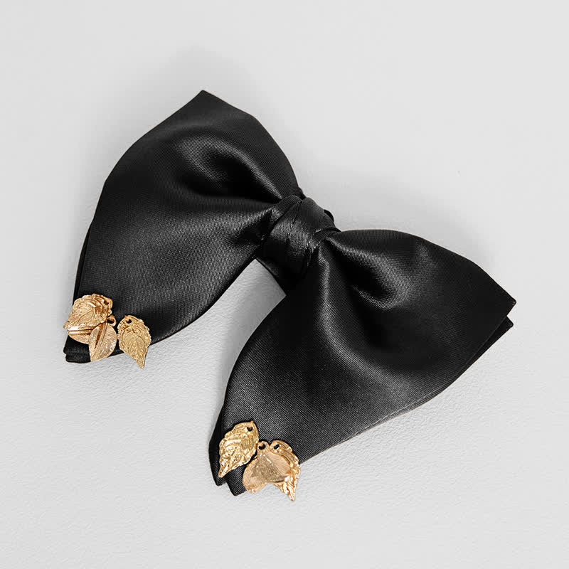 Pochette de costume surdimensionnée à double épaisseur et motif feuilles pour homme