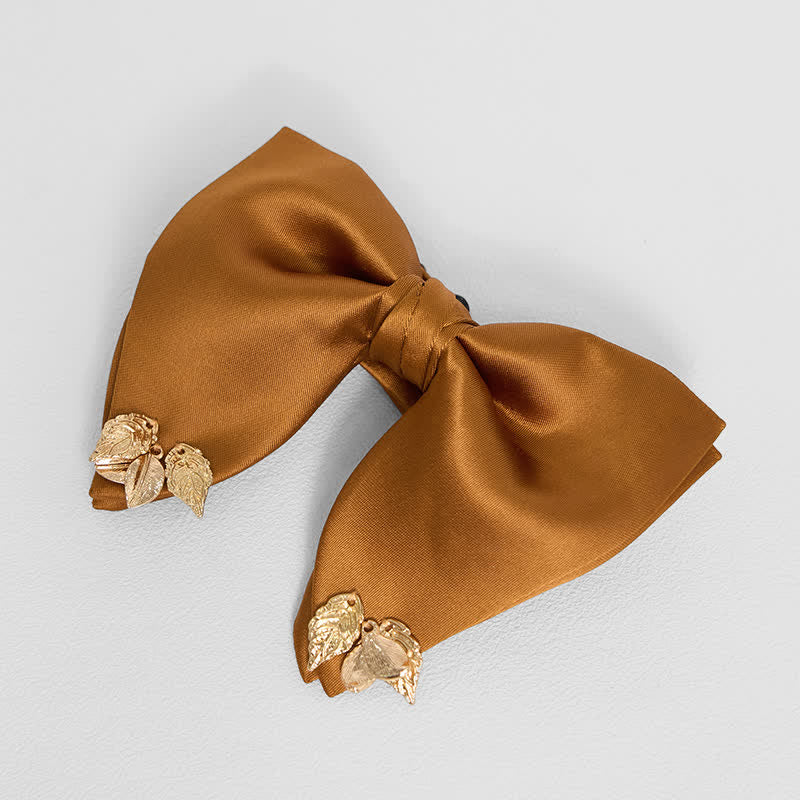 Pochette de costume surdimensionnée à double épaisseur et motif feuilles pour homme
