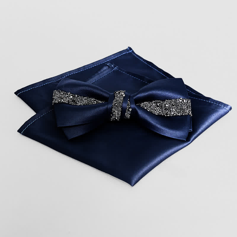 Pochette de costume à paillettes scintillantes pour homme