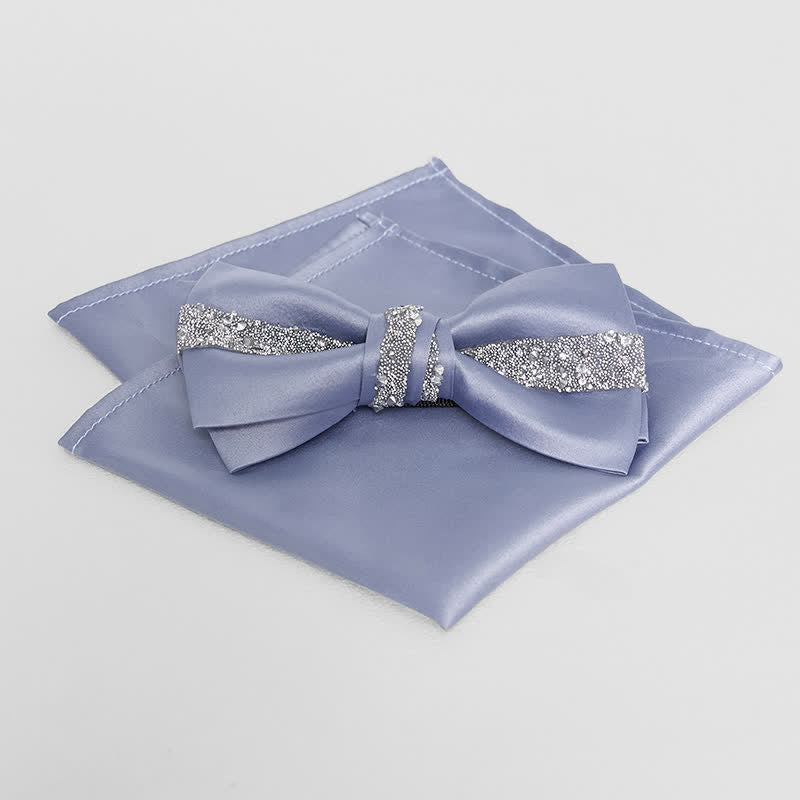 Pochette de costume à paillettes scintillantes pour homme