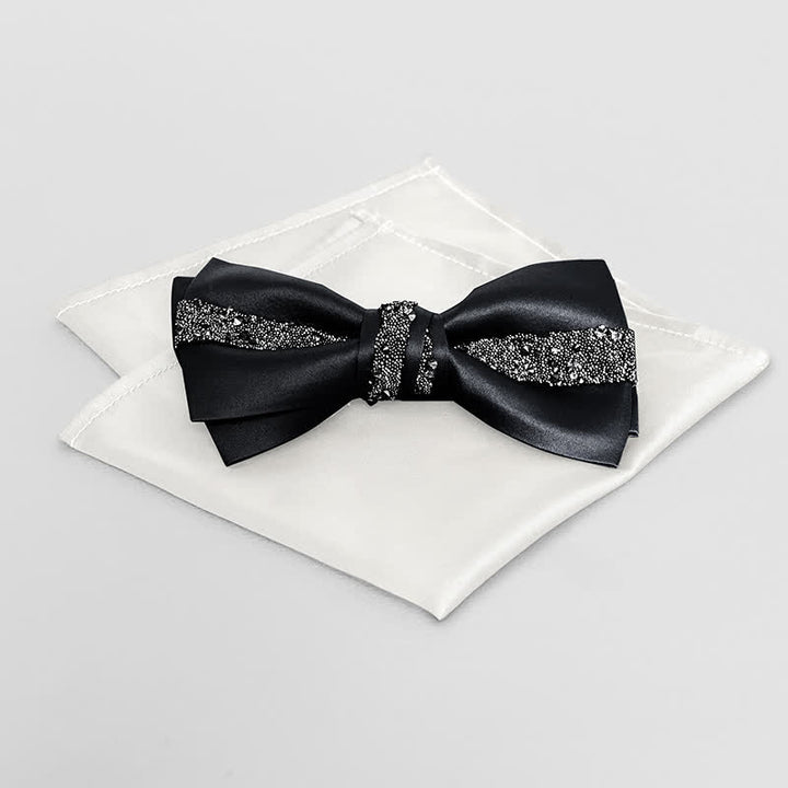 Pochette de costume à paillettes scintillantes pour homme