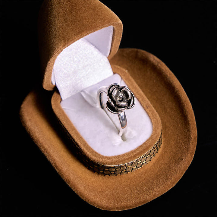Bague d'autodéfense réglable et détachable en forme de fleur de rose torsadée - image 3