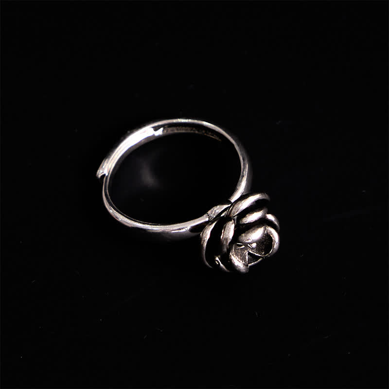 Bague d'autodéfense réglable et détachable en forme de fleur de rose torsadée - image 8