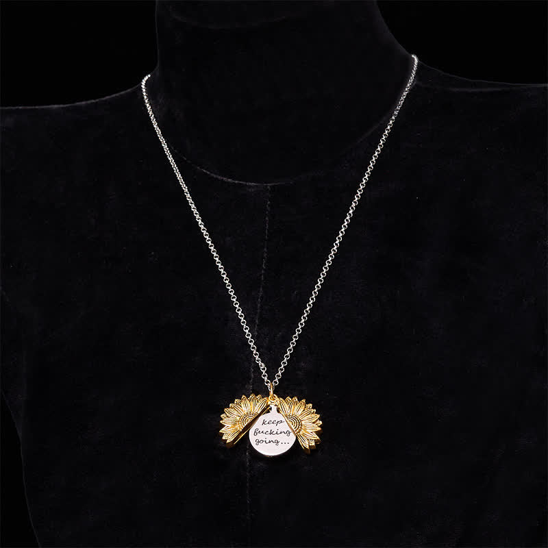 Ensemble de bracelets et colliers à faire soi-même avec couteau caché sur le thème du tournesol