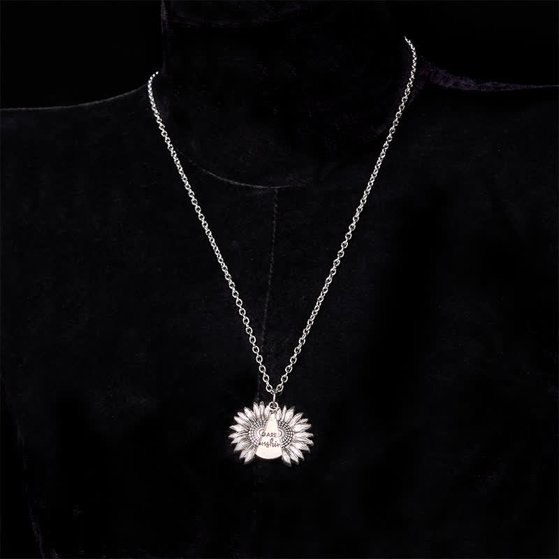 Ensemble de colliers et boucles de ceinture en argent avec couteau caché et rose à faire soi-même