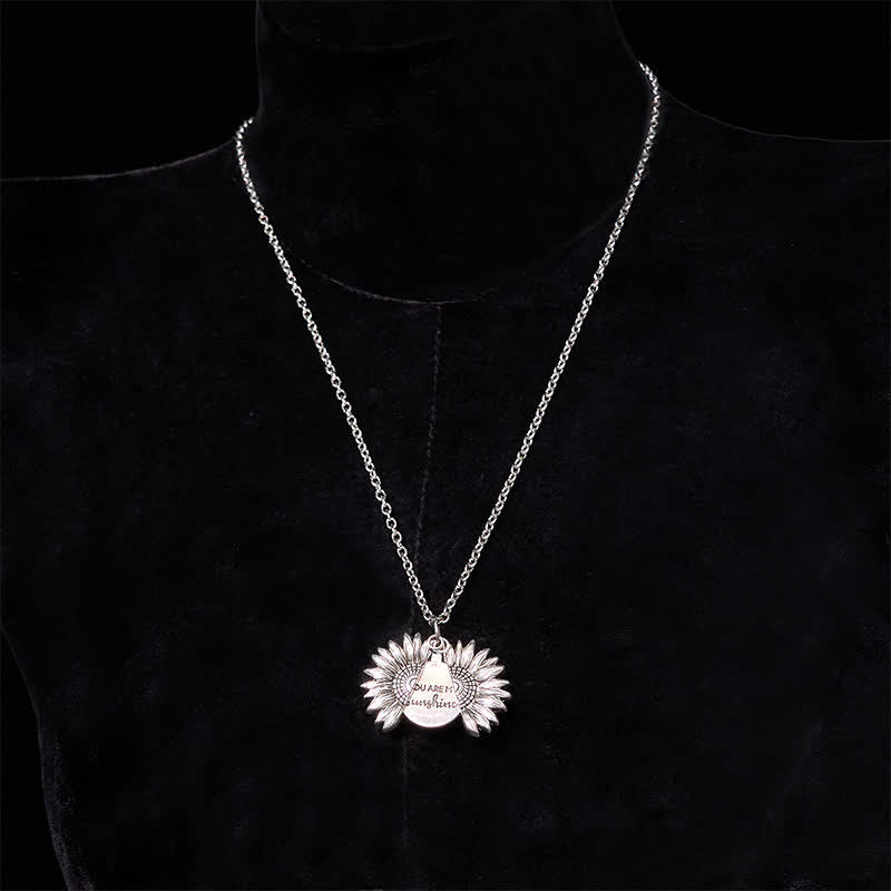 Ensemble de colliers et boucles de ceinture en argent avec couteau caché et rose à faire soi-même