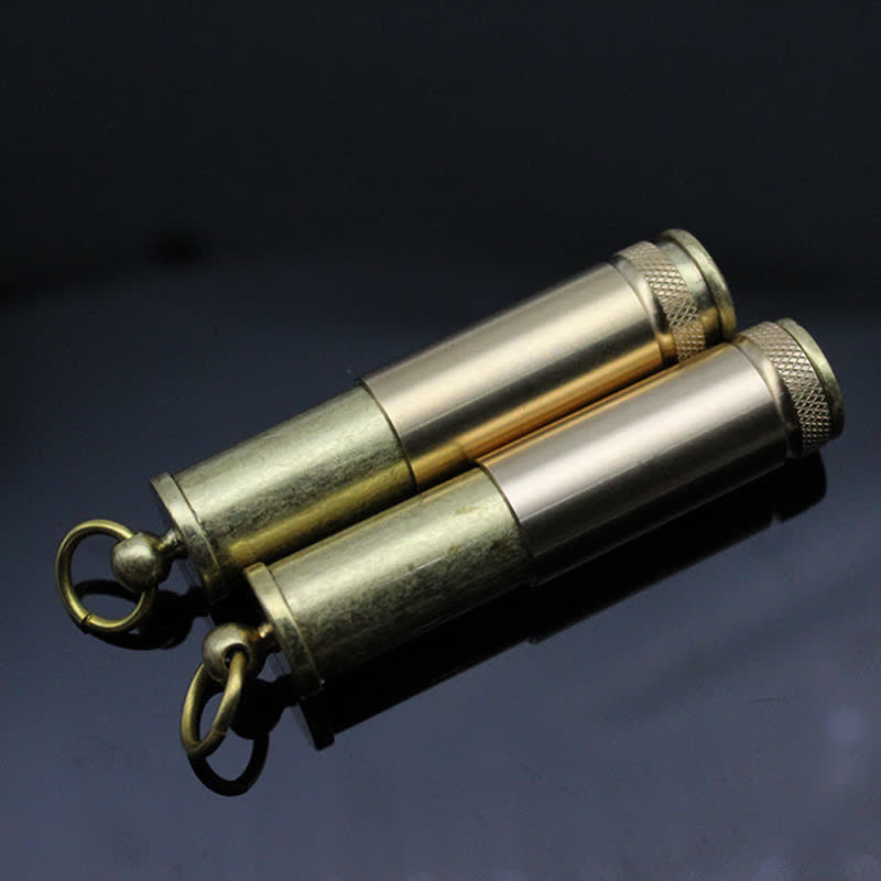Porte-clés rétro en bronze, briquet à kérosène rechargeable et portable - image 7