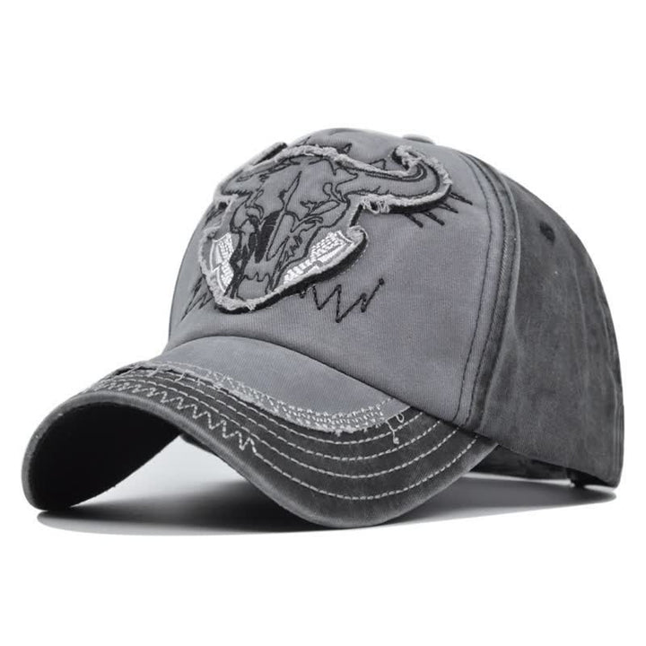 Casquette de baseball délavée brodée style urbain vintage