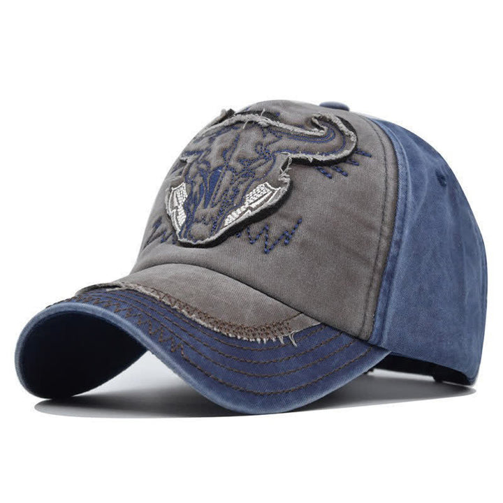 Casquette de baseball délavée brodée style urbain vintage