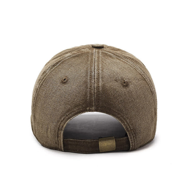 Casquette de baseball délavée rétro brodée de papillons