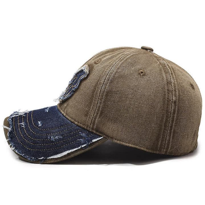 Casquette de baseball délavée rétro brodée de papillons