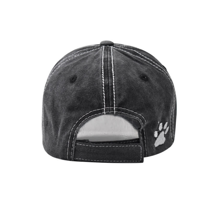 Casquette de baseball délavée brodée Dog Vibes Only