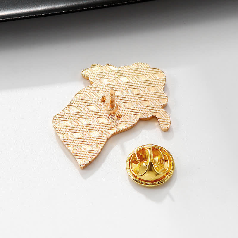 Broche en émail représentant une fleur de pavot du jour du Souvenir, avec le drapeau britannique