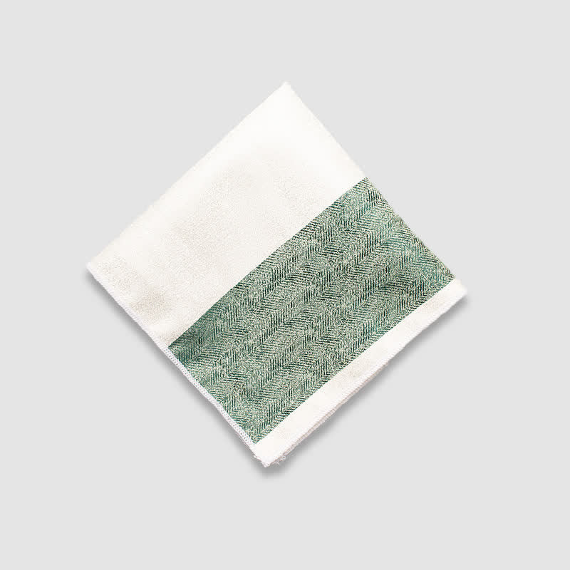 Pochette de costume à rayures épaisses et couleurs contrastées pour homme