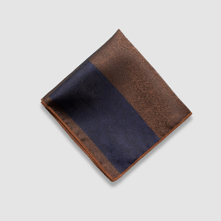 Pochette de costume à rayures épaisses et couleurs contrastées pour homme