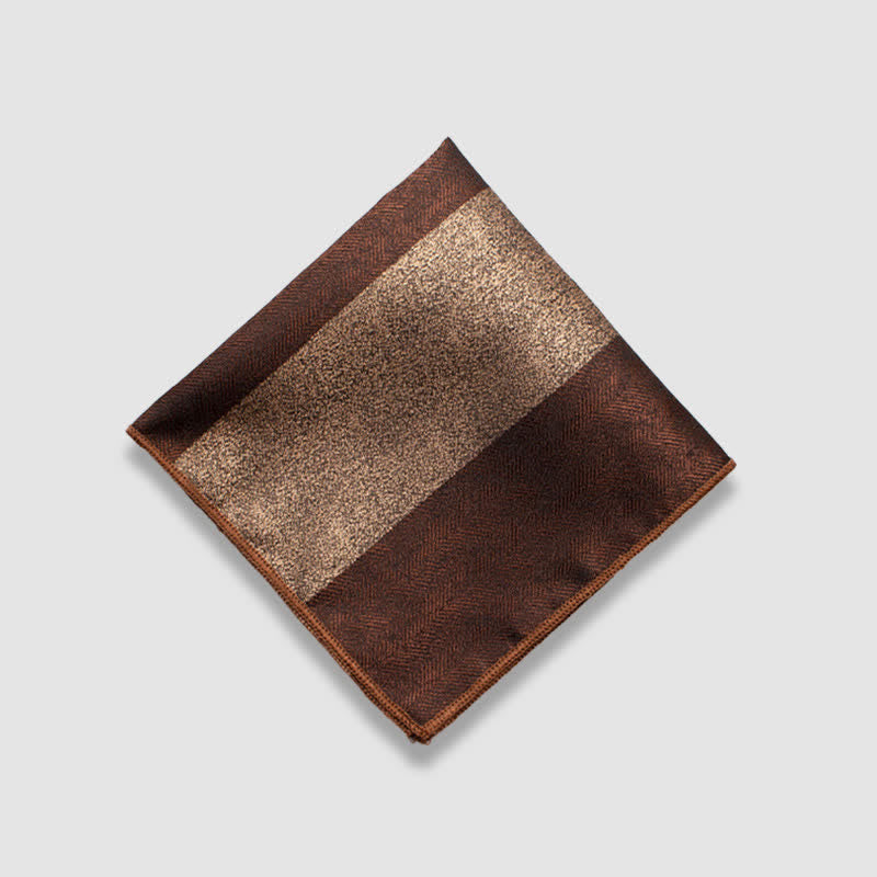 Pochette de costume à rayures épaisses et couleurs contrastées pour homme
