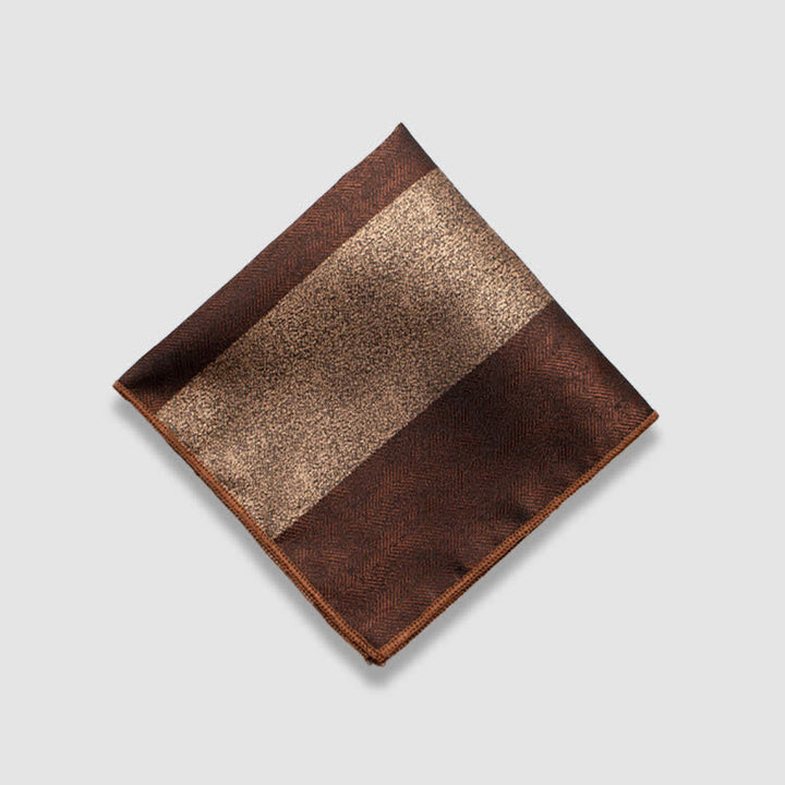 Pochette de costume à rayures épaisses et couleurs contrastées pour homme