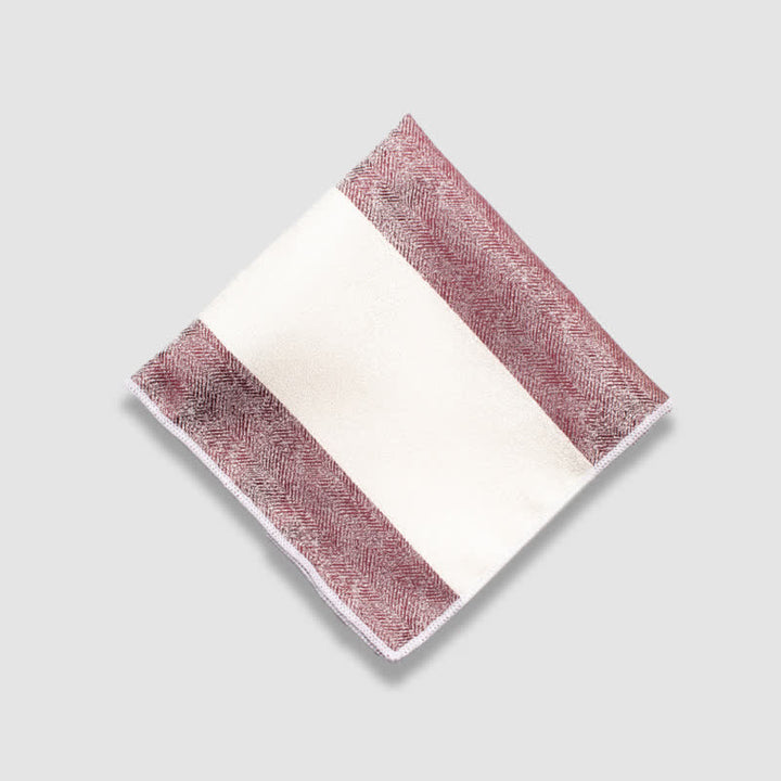 Pochette de costume à rayures épaisses et couleurs contrastées pour homme