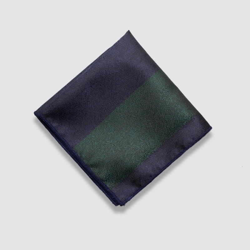 Pochette de costume à rayures épaisses et couleurs contrastées pour homme