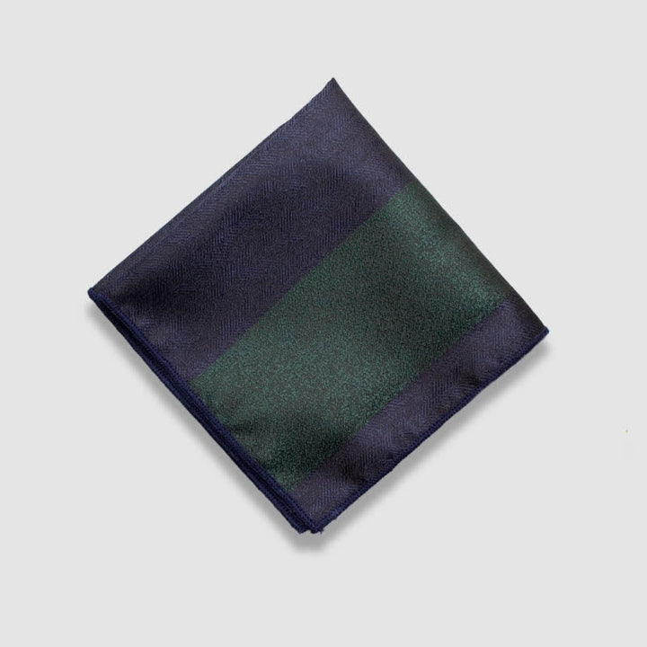 Pochette de costume à rayures épaisses et couleurs contrastées pour homme