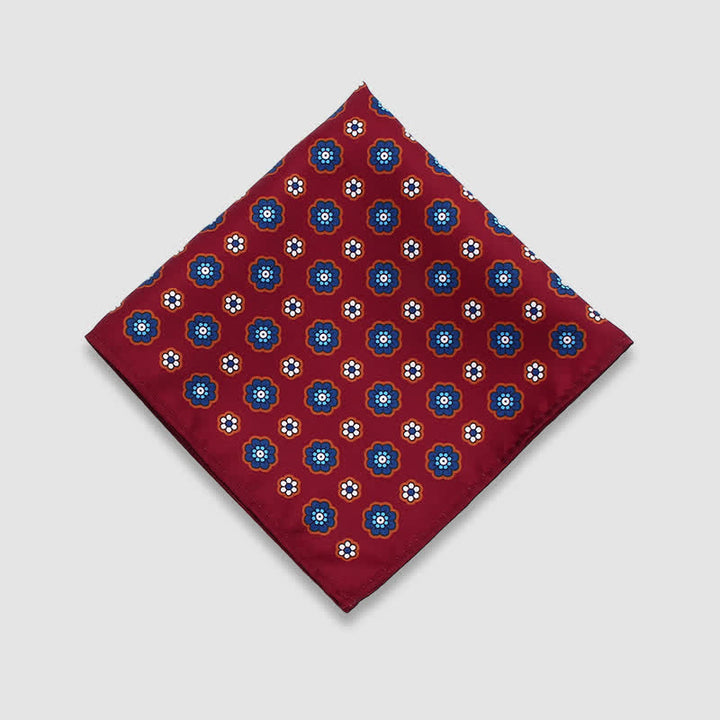 Pochette de costume vintage à pois et motif cachemire pour homme