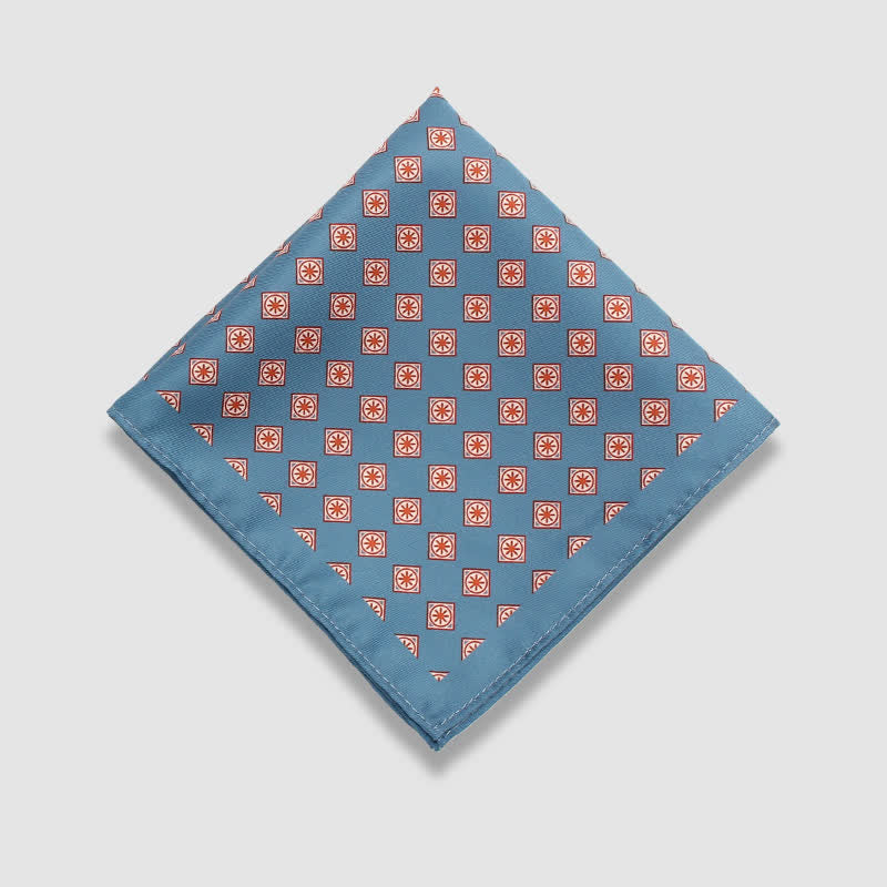 Pochette de costume vintage à pois et motif cachemire pour homme