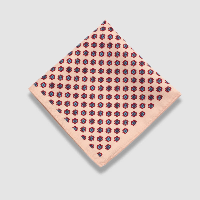 Pochette de costume vintage à pois et motif cachemire pour homme