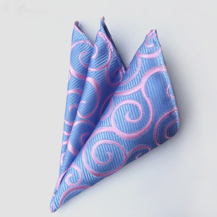 Pochette de mariage à fleurs cachemire colorées pour homme