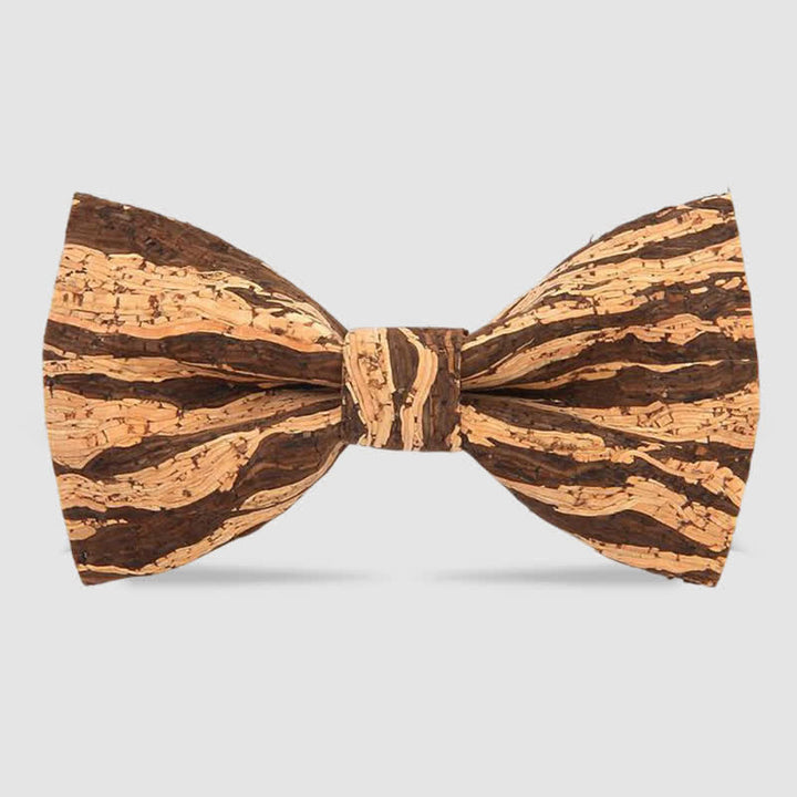 Nœud papillon en liège et bois pour homme