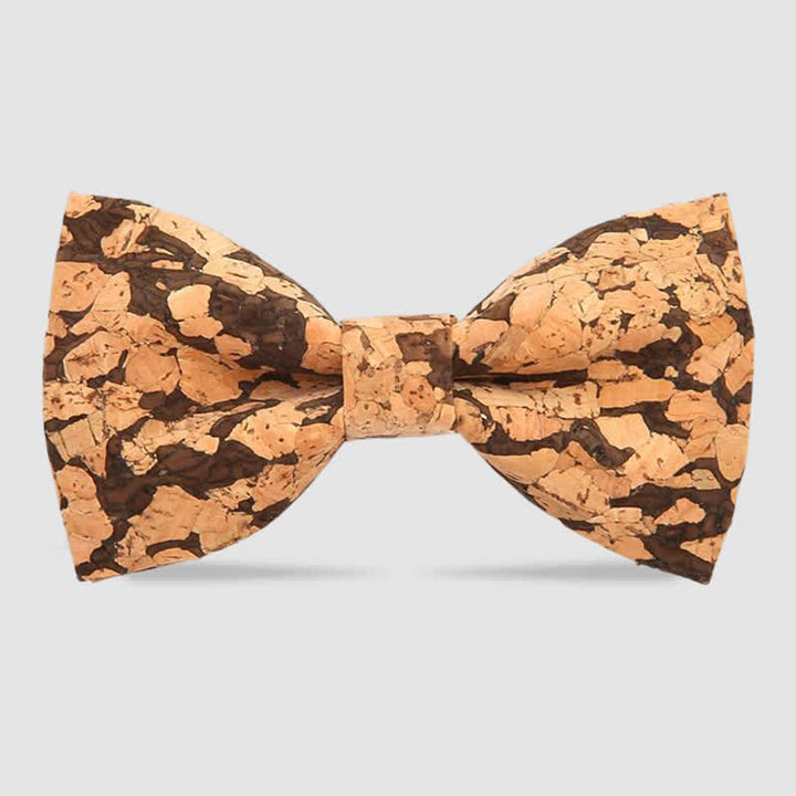 Nœud papillon en liège et bois pour homme