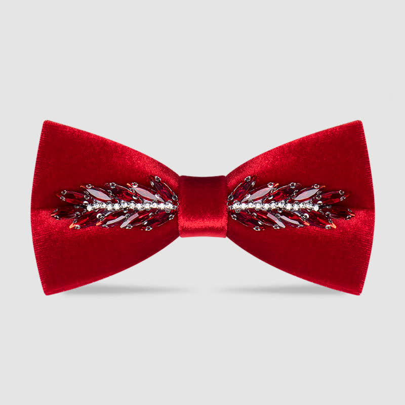 Nœud papillon en velours cristal pour homme
