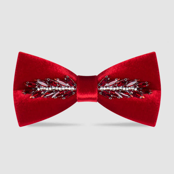 Nœud papillon en velours cristal pour homme