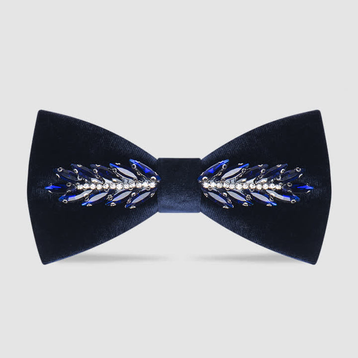 Nœud papillon en velours cristal pour homme