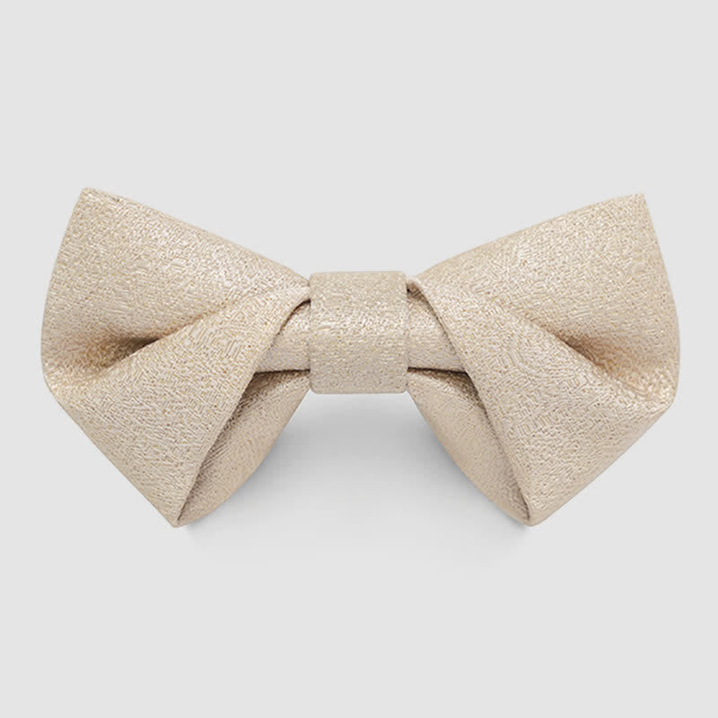 Noeud papillon classique à paillettes dorées pour homme