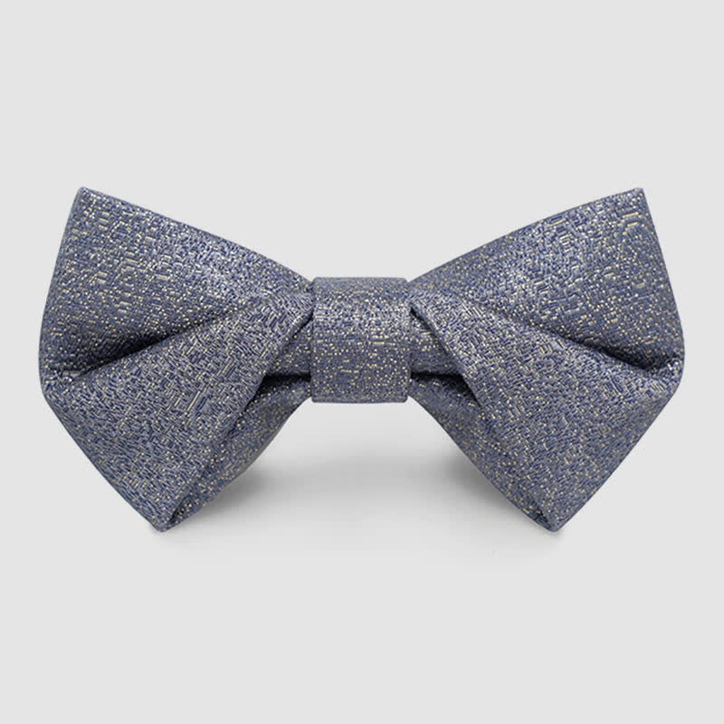 Noeud papillon classique à paillettes dorées pour homme