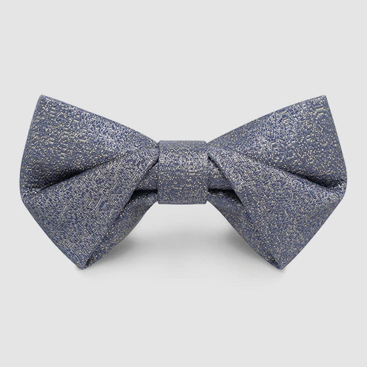 Noeud papillon classique à paillettes dorées pour homme