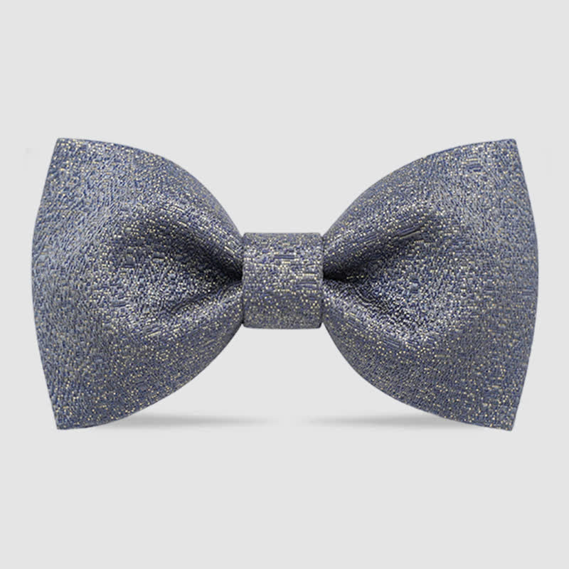 Noeud papillon classique à paillettes dorées pour homme