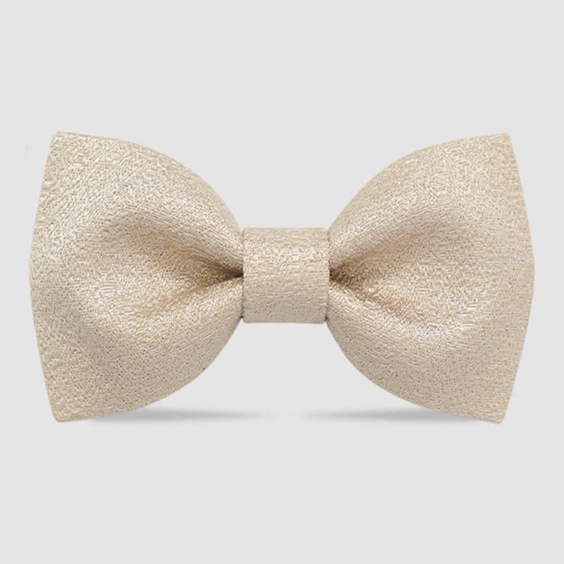 Noeud papillon classique à paillettes dorées pour homme