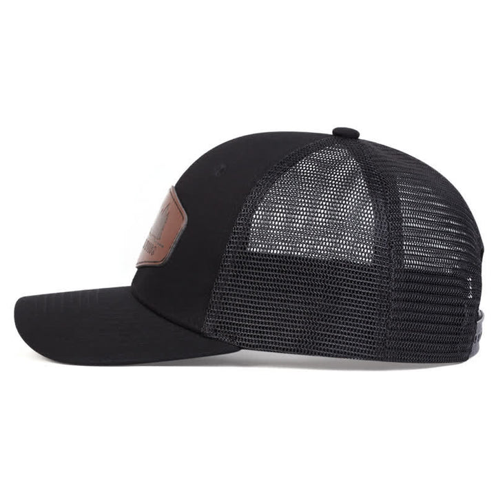 Casquette de camionneur avec patch en cuir Deep In The Woods