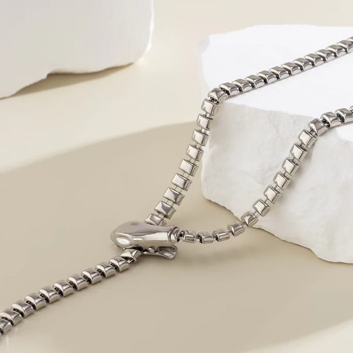 Ceinture rétro en métal en forme de serpent pour femme