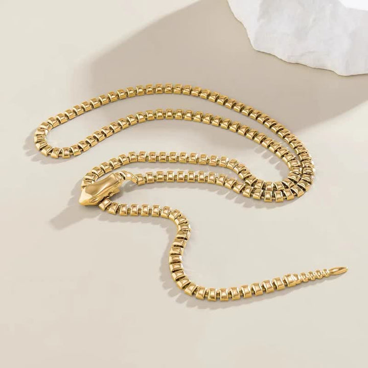 Ceinture rétro en métal en forme de serpent pour femme