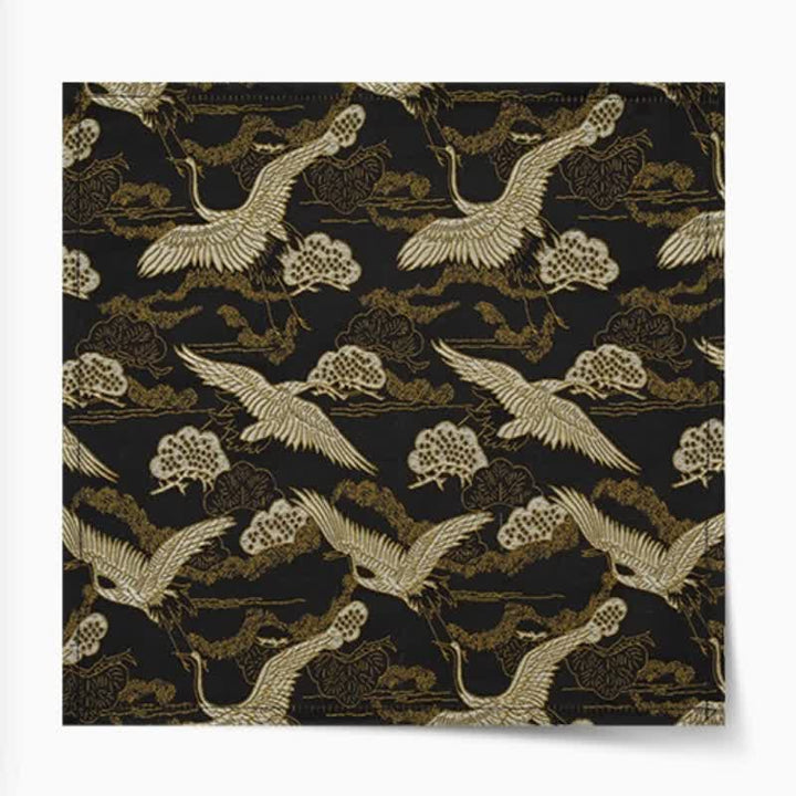 Nœud papillon de luxe en jacquard Golden Crane pour homme
