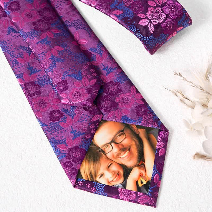 Ensemble de 2 cravates à fleurs de prunier pour homme
