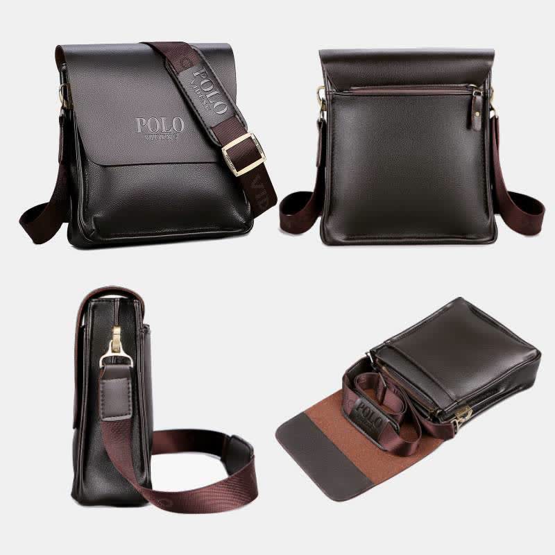 Sac messager classique multi-poches grande capacité