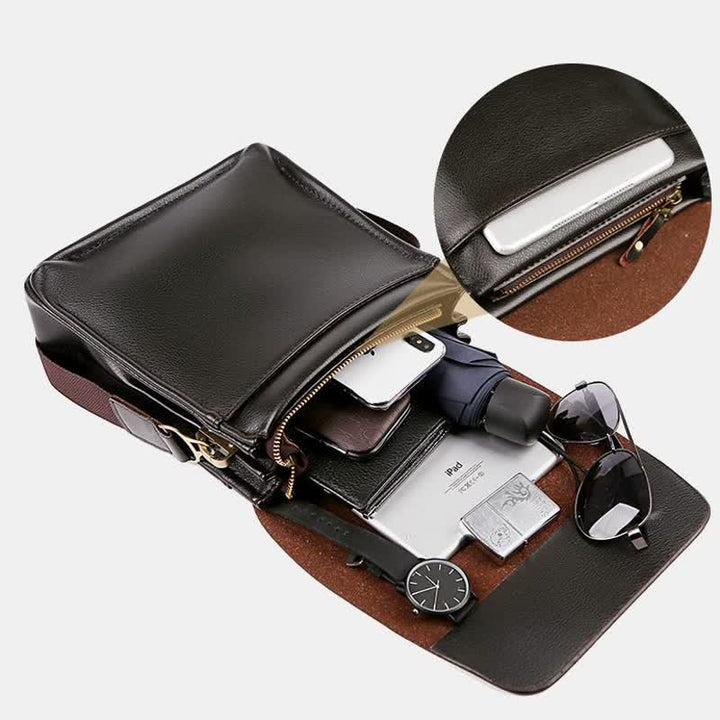 Sac messager classique multi-poches grande capacité