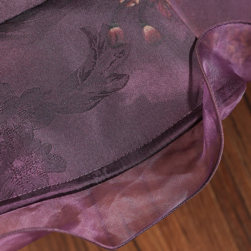 Chapeau de soleil en soie véritable pour femme avec bordure en dentelle et décor floral