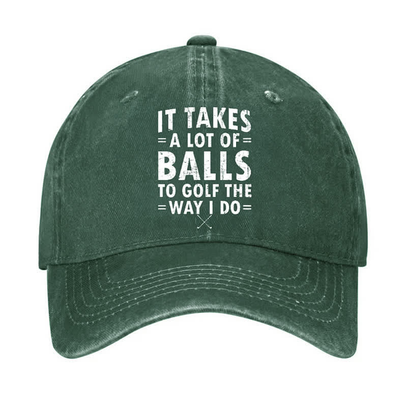 Casquette de baseball ajustable « Il faut beaucoup de balles »