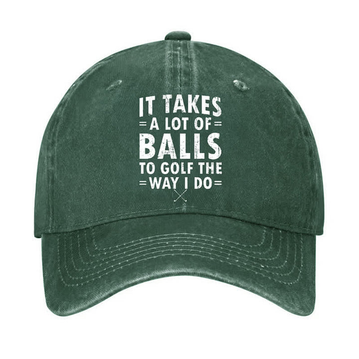 Casquette de baseball ajustable « Il faut beaucoup de balles »